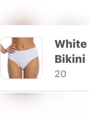Kiniki Women Tan Through High Waisted White Bikini Brief Quick Dry Sz 20 New NIP